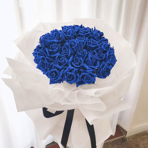 【ins风定制款】夜空-33朵蓝玫瑰花束女朋友生日告白鲜花